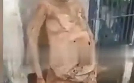 Coveiro encontra cadáver de mulher em pé fora do túmulo em cemitério