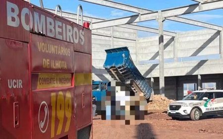 TRAGÉDIA: Trabalhador morre após ser atropelado por caminhão em obra na BR-470