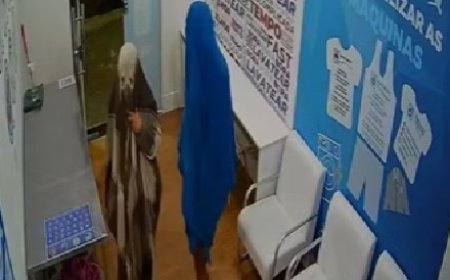 Homens vestem lençóis na cabeça em roubo de televisão em lavanderia no sul da Bahia