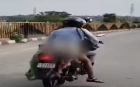 Homem é flagrado carregando corpo da esposa amarrado a motocicleta após acidente