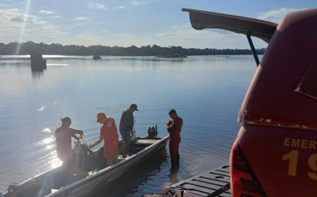 Corpo de Bombeiros localiza corpo de homem que se afogou no rio Juruena