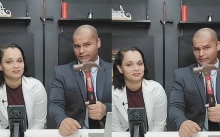 VÍDEO: Homem que se diz pastor vende martelo que “foi usado” na Arca de Noé