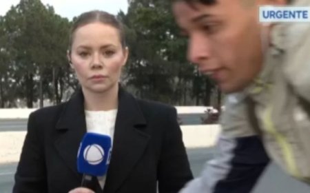 VÍDEO: Repórter da Record tem celular roubado enquanto se preparava para entrar ao vivo
