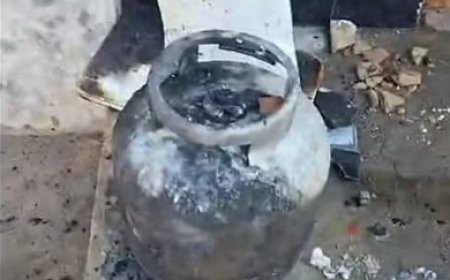 Casa pega fogo após botijão de gás de cozinha explodir no interior do Maranhão