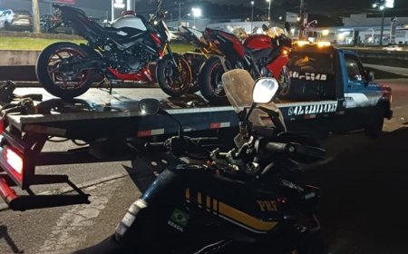 Motocicletas com dispositivos para ocultar placa são flagradas na BR-101
