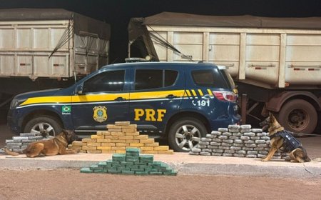 PRF apreende 133 Kg de cocaína e maconha em Terenos (MS)