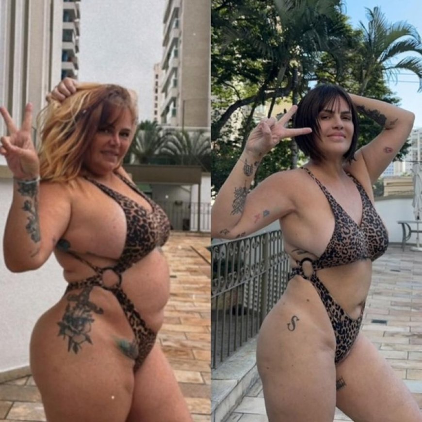 Valentina Francavilla faz vídeo de biquíni após perder mais de 20kg em dois meses