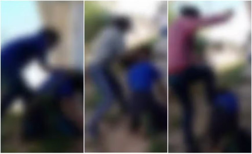 Aluna fica ajoelhada enquanto é torturada por 4 colegas em escola