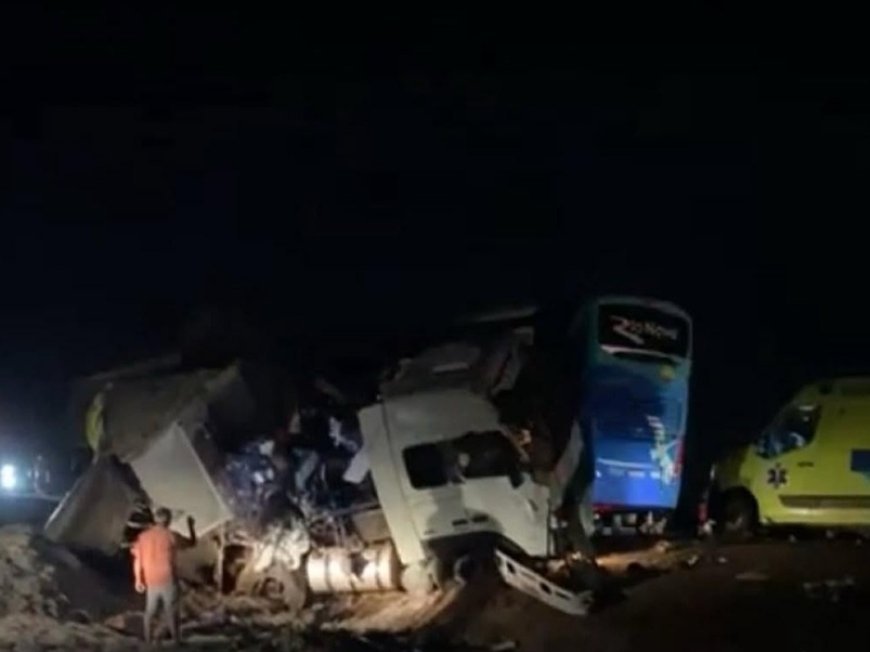 Colisão entre ônibus e carreta deixa 11 mortos em Mato Grosso