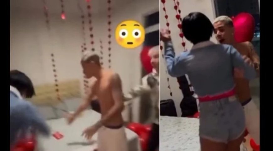 Mãe destrói surpresa de aniversário que filho fez para namoro com o próprio primo