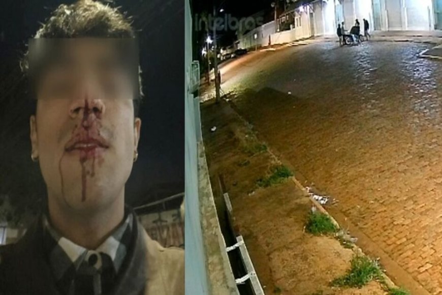 Câmera mostra artista sendo espancado após beijar rapaz em MS