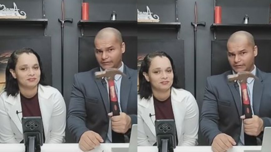 VÍDEO: Homem que se diz pastor vende martelo que “foi usado” na Arca de Noé