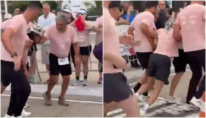 Aos 72 anos, Bell Marques passa mal durante corrida e é socorrido por atletas