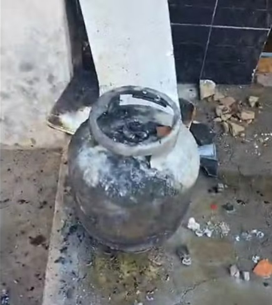Casa pega fogo após botijão de gás de cozinha explodir no interior do Maranhão