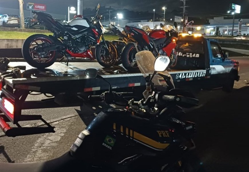 Motocicletas com dispositivos para ocultar placa são flagradas na BR-101