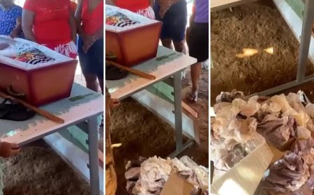 Enterro de idosa indígena é marcado por indignação após corpo ser entregue com lixo dentro do caixão no Tocantins