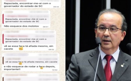 Polícia realiza operação contra suspeitos de ameaçar governador de Santa Catarina