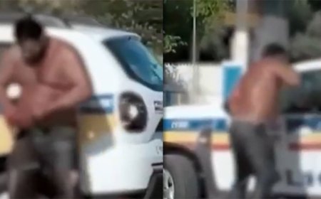 Homem tem surto psicótico, ataca filho de 4 anos com faca e é preso