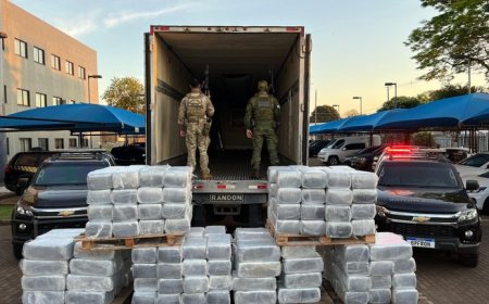 PF e BPFRON apreendem mais de 3 toneladas de drogas em caminhão com fundo falso