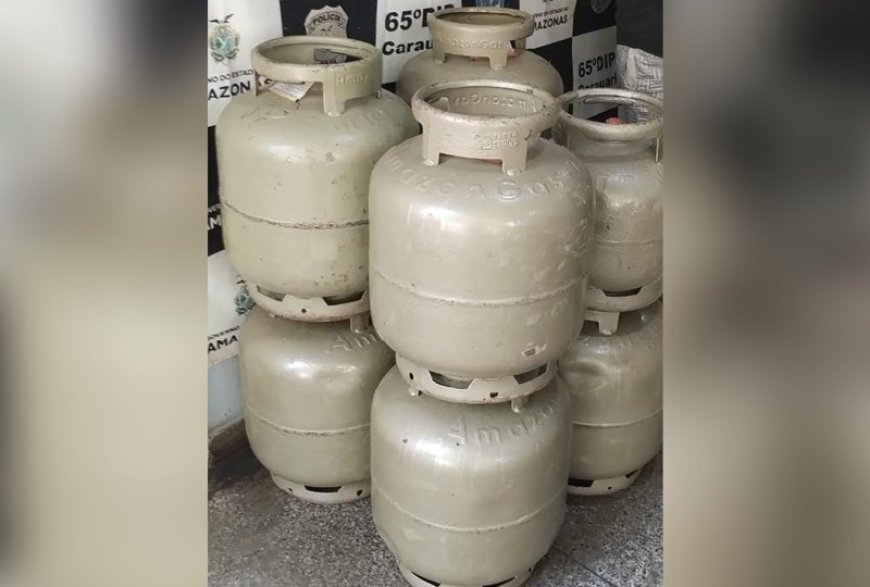 Polícia Civil prende dupla por receptação de 13 botijas de gás avaliadas em quase R$ 3 mil furtadas de estabelecimento comercial