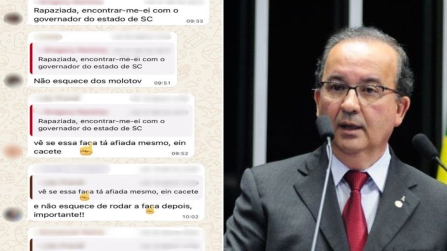 Polícia realiza operação contra suspeitos de ameaçar governador de Santa Catarina