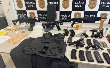 Arsenal “de guerra”: casal é preso com fuzis, granadas e drogas em SP