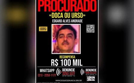 Doca da Penha: RJ oferece R$ 100 mil por informações sobre chefe do tráfico