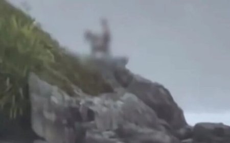 Casal é visto durante ato sexual em ‘costão’ de praia paradisíaca e cena viraliza