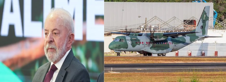 Lula troca de avião após falha no motor antes de voo no Pará