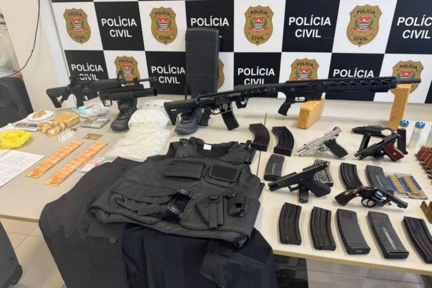Arsenal “de guerra”: casal é preso com fuzis, granadas e drogas em SP