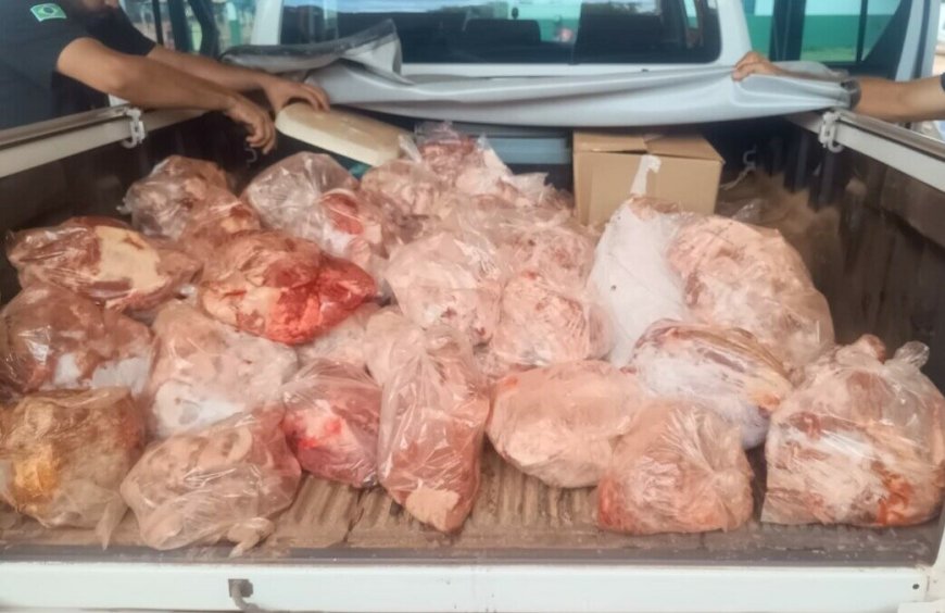 Polícia flagra abatedouro clandestino em Niquelândia e impede venda de carne imprópria para consumo