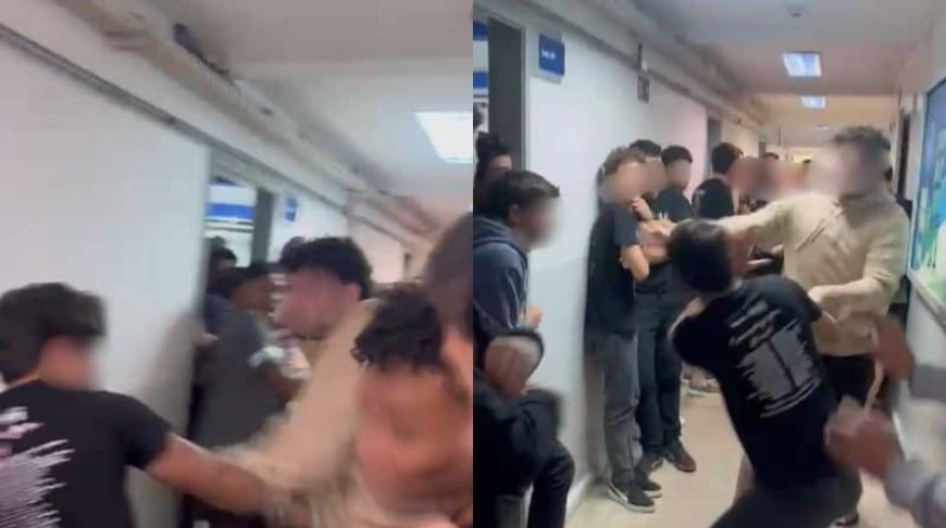 CONFUSÃO! Estudantes de escola particular protagonizam briga com ‘trocação de socos’ e empurrões; assista