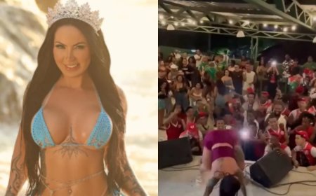 Atriz pornô causa revolta em 1ª apresentação na Império da Tijuca