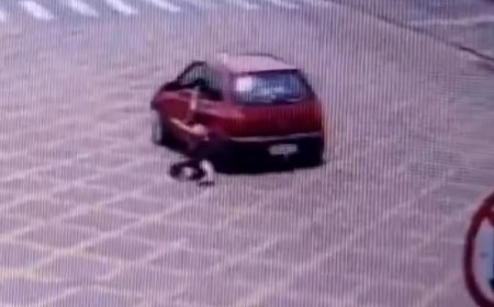 Mulher é arrastada pelo ex ao ficar presa a carro em avenida, diz polícia