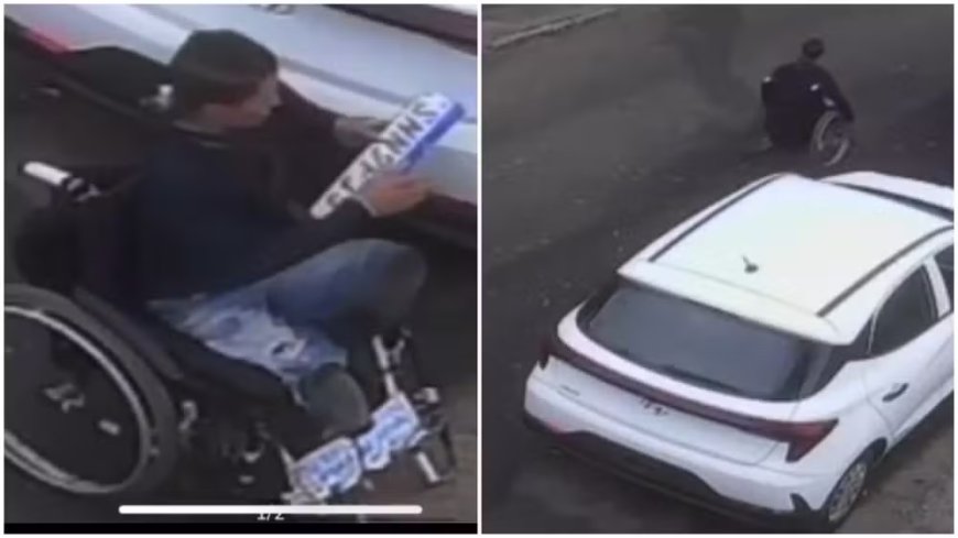 Homem em cadeira de rodas é preso por furtar placas de carro