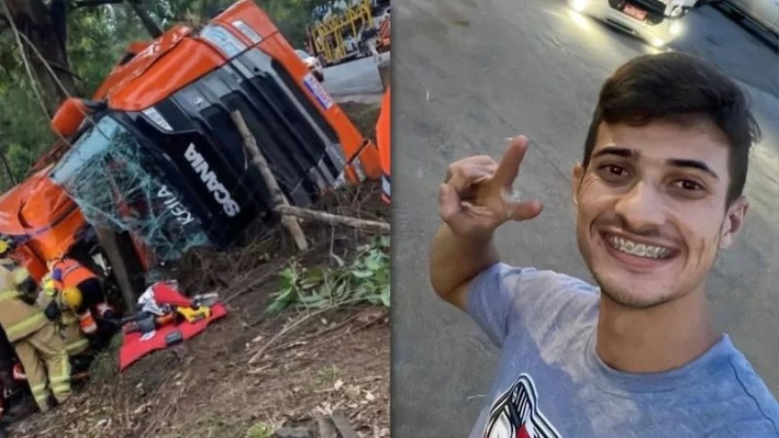 Influenciador sofre acidente de caminhão na BR-381 e morre