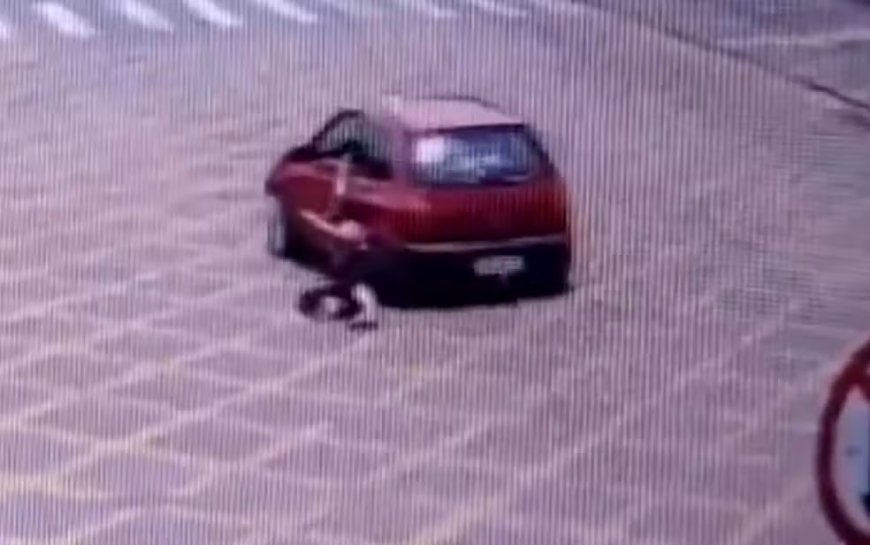 Mulher é arrastada pelo ex ao ficar presa a carro em avenida, diz polícia