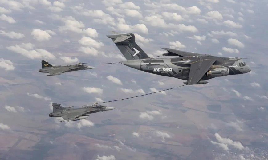 FAB consegue abastecer caça Gripen no ar pela primeira vez