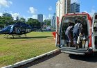 Criança de 5 anos sofre traumatismo craniano e é resgatada de helicóptero no Grande Recife