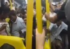 VÍDEO: Idosa defeca em ônibus, arremessa fezes em passageiros e é agredida