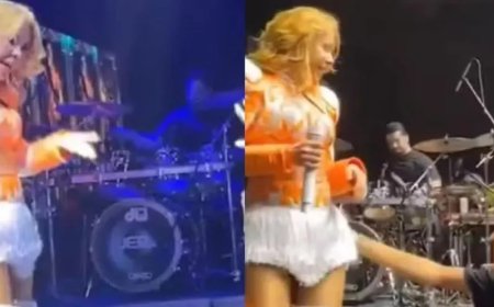 VÍDEO: Joelma repreende fã após sofrer assédio no palco durante show
