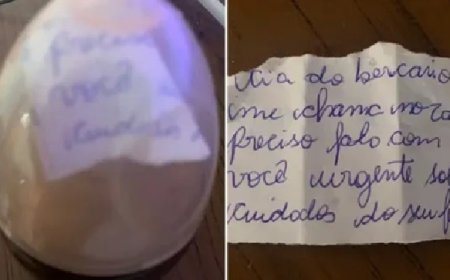 Mulher coloca bilhete em mamadeira para alertar mãe sobre maus-tratos que criança sofria em creche