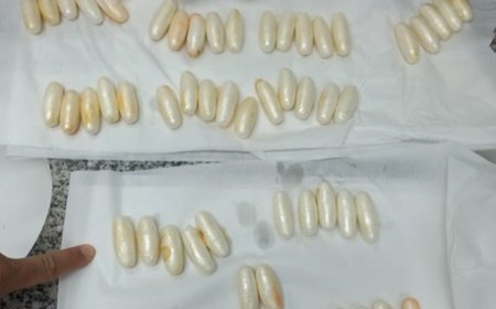 PF prende homem em flagrante com cerca de 80 cápsulas de cocaína engolidas