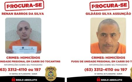 “Serial Killer da Rotatória” foge de presídio de segurança máxima e está foragido no Tocantins