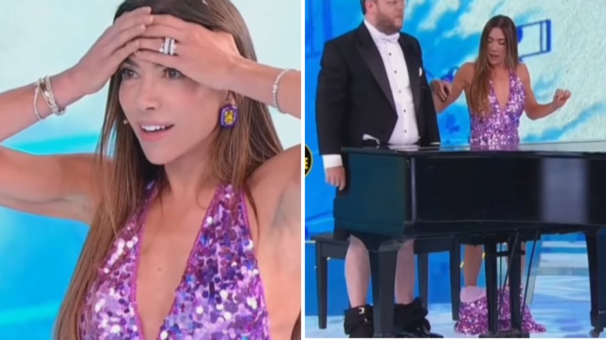 Patrícia Abravanel abaixa as calças durante programa e comenta envergonhada