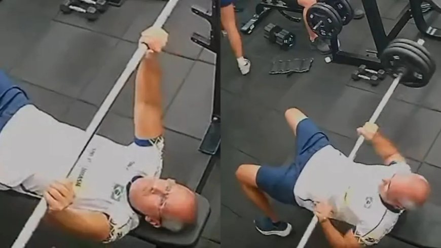 Homem morre após ser atingido por barra de supino em academia