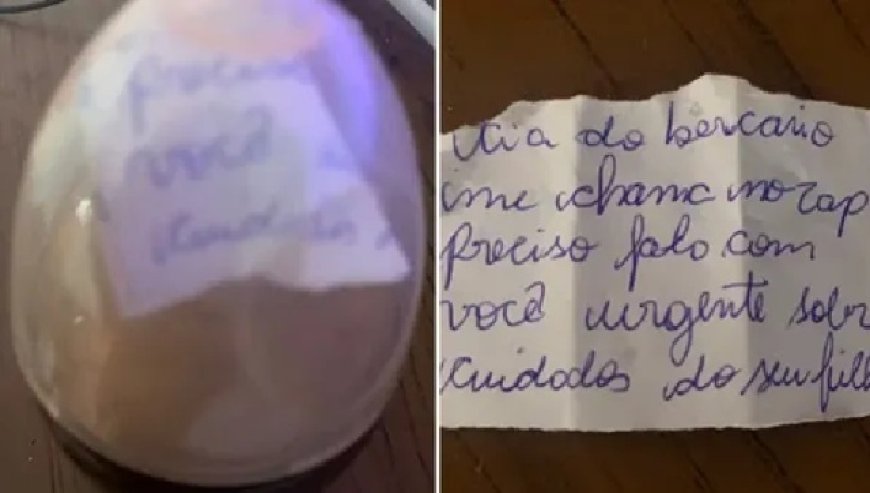 Mulher coloca bilhete em mamadeira para alertar mãe sobre maus-tratos que criança sofria em creche