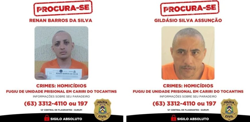 “Serial Killer da Rotatória” foge de presídio de segurança máxima e está foragido no Tocantins