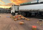 Polícia Federal apreende carreta com cerca de 8 toneladas de drogas, arma e munições em Água Clara/MS