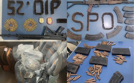 PC-AM prende homem e apreende fuzis de grosso calibre e mais de 600 cartuchos em lancha